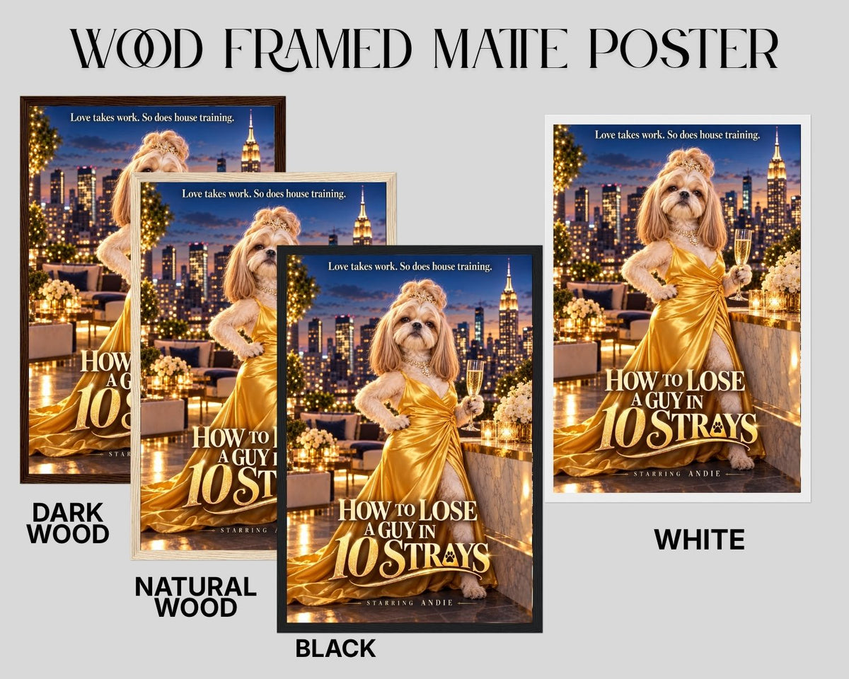How to Lose a Guy in 10 Strays – Custom Dog Art Movie Parody Portrait