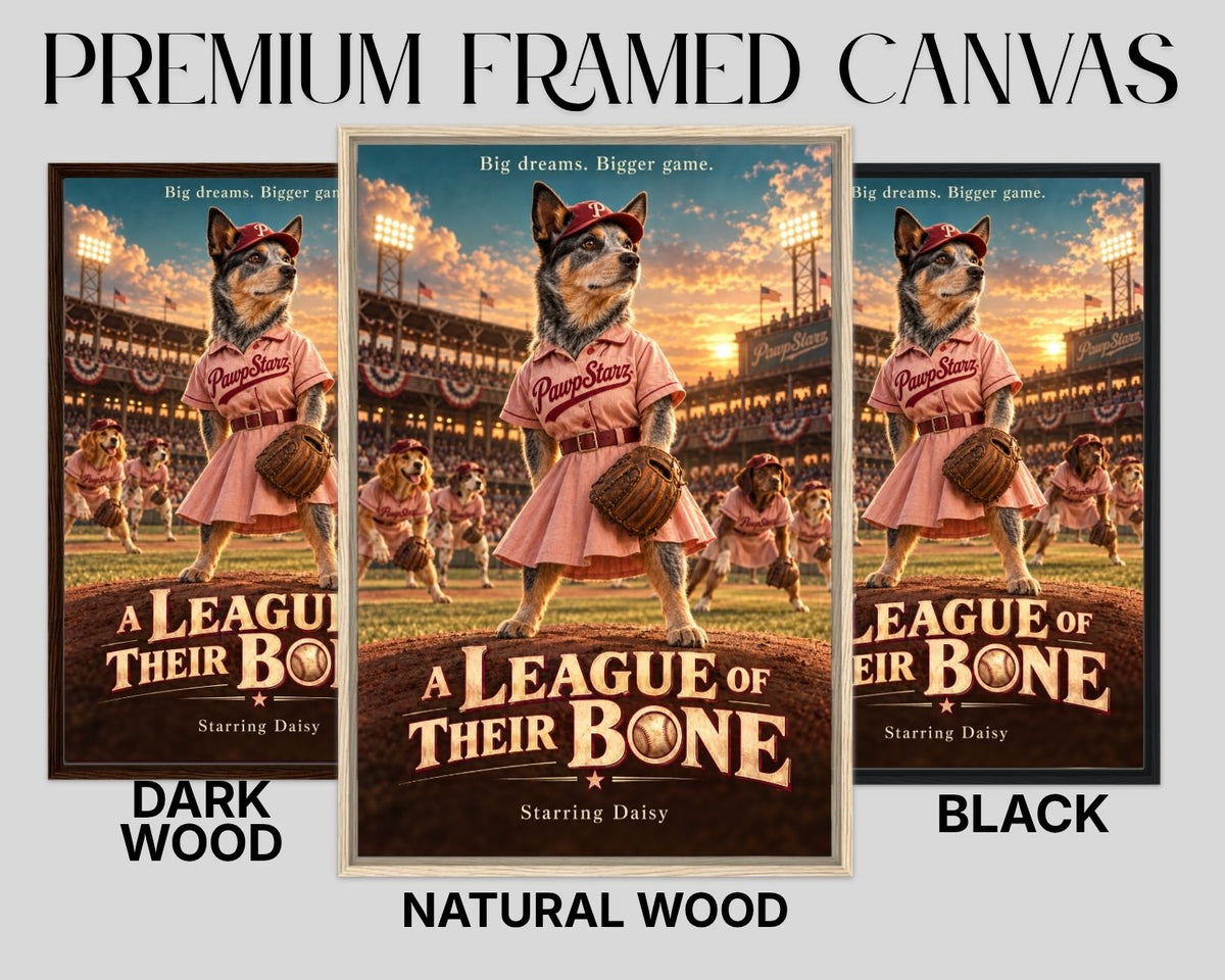 A League of Their Bone – Custom Dog Art Movie Parody Portrait