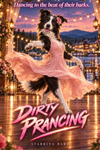 Dirty Prancing – Custom Dog Art Movie Parody Portrait