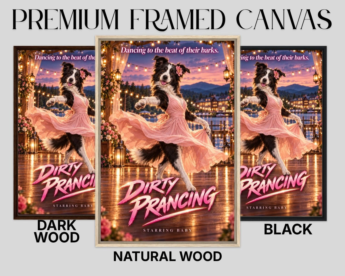 Dirty Prancing – Custom Dog Art Movie Parody Portrait