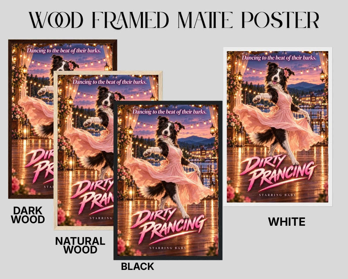 Dirty Prancing – Custom Dog Art Movie Parody Portrait