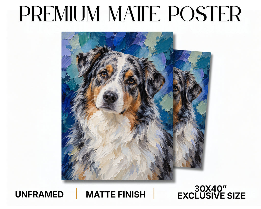 Azure – Custom Dog Portrait | Bold Expression Fine Art Print