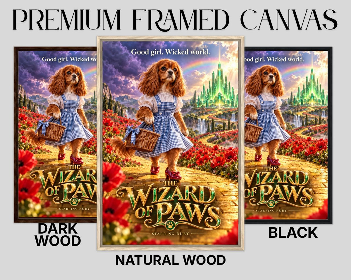 The Wizard of Paws – Custom Dog Art Movie Parody Portrait