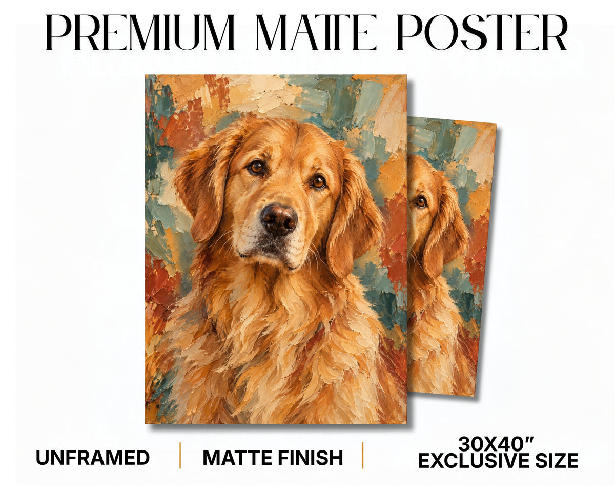 Amber – Custom Dog Portrait | Bold Expression Fine Art Print