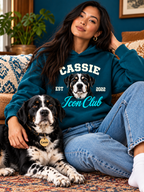 Icon Club Hoodie – Collegiate Custom Dog Graphic Heavyweight Sweatshirt