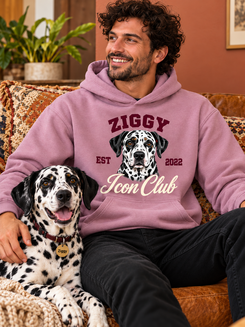 PawpStarz Icon Club heavyweight custom dog graphic hoodie