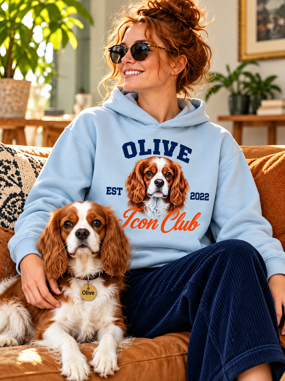 Icon Club Hoodie – Collegiate Custom Dog Graphic Heavyweight Sweatshirt