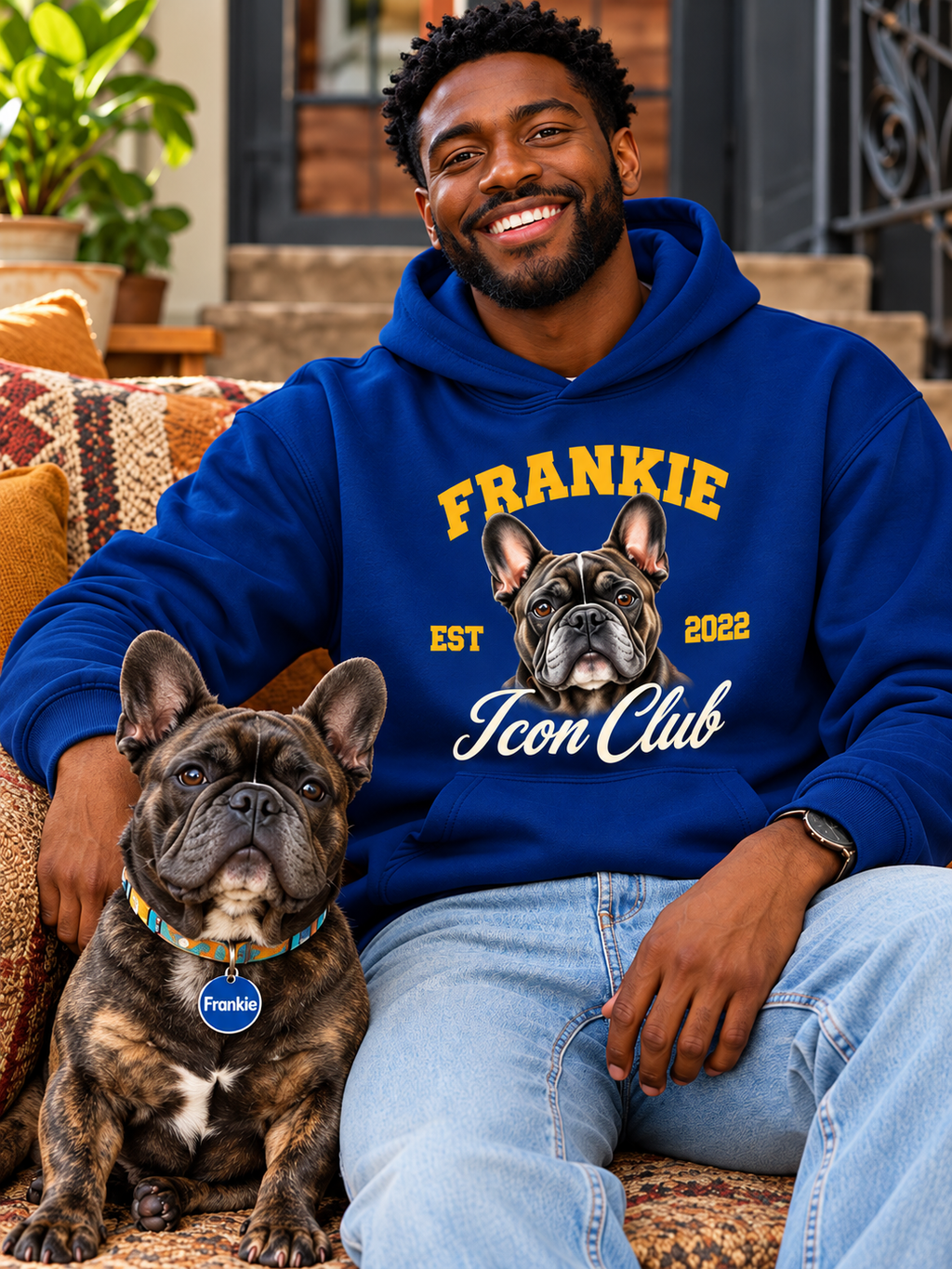 Icon Club Hoodie – Collegiate Custom Dog Graphic Heavyweight Sweatshirt