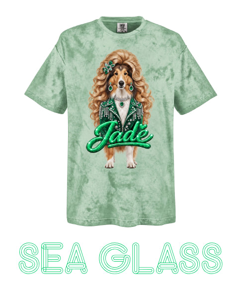 Mall-Glam Petz Custom Pet Portrait T-Shirt – Retro 90s Style Comfort Colors Tee
