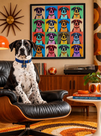 Multicolor Pawp Sensation - Framed Canvas